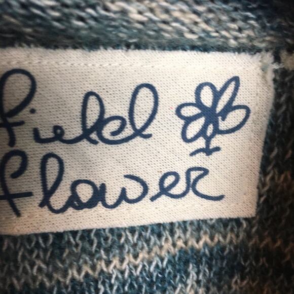 Field & Flower Oversize Teal Sweater Tunic Small - Picture 7 of 9